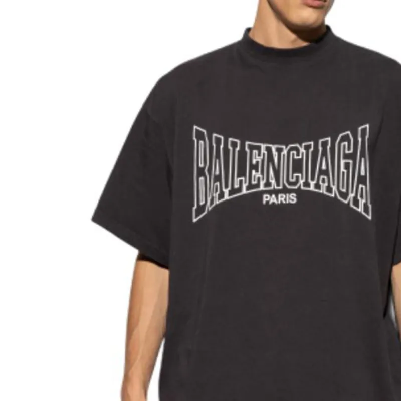 Balenciaga Logo print T shirt-9