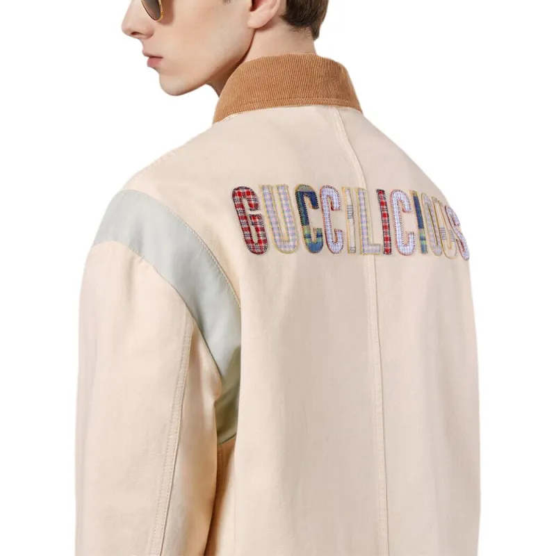 GUCCI SS23 Denim Jacket Men's Pink-4