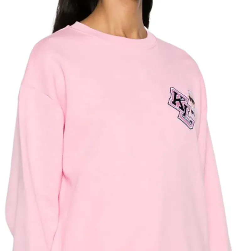 KARL LAGERFELD Sweatshirt Women's Rose Pink-4
