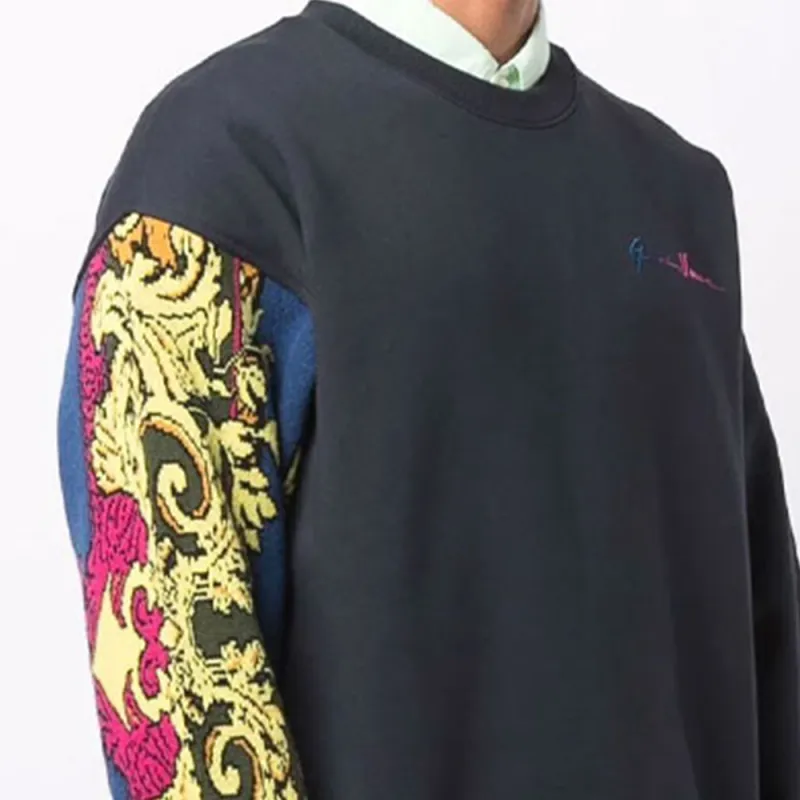 VERSACE Sweatshirt Unisex Black-5