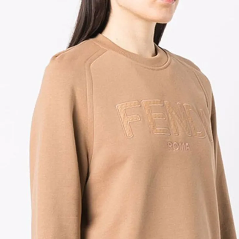 FENDI Sweatshirts Women's Brown-5