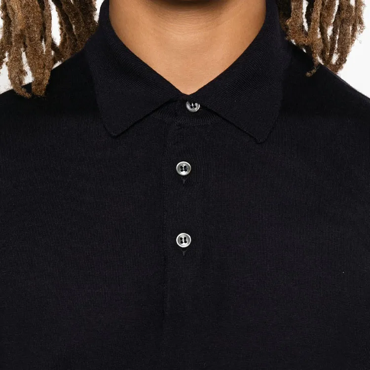 FEDELI Virgin Wool Polo Shirt-6