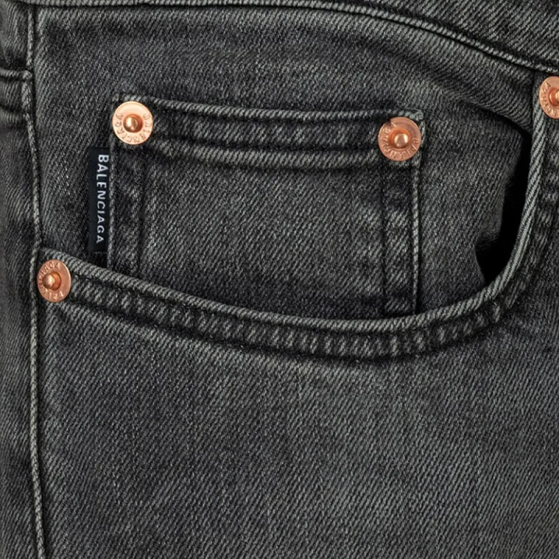 Balenciaga SS23 Jeans Slim Fit Women's Gray-3