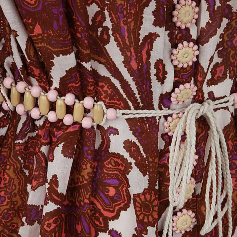 Zimmermann Tiggy Paisley-Printed Belted Shirt Dress-5