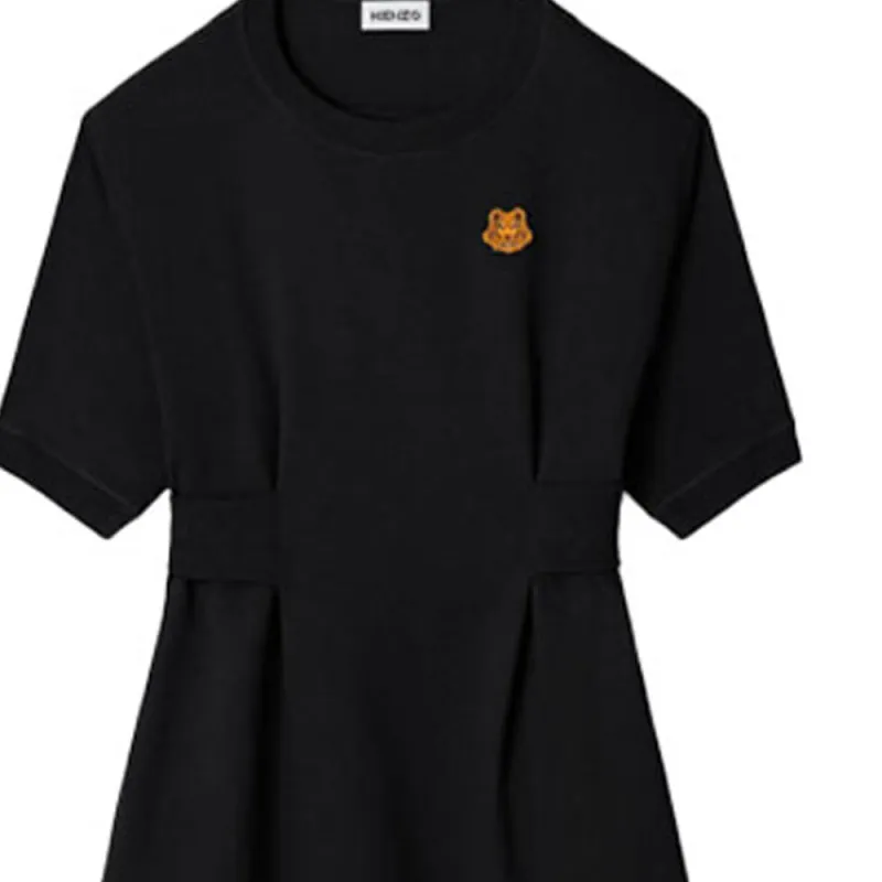 KENZO SS21 Short Sleeved Dresses Women's Black-4