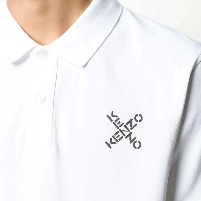 KENZO Polo Shirts Men White-4