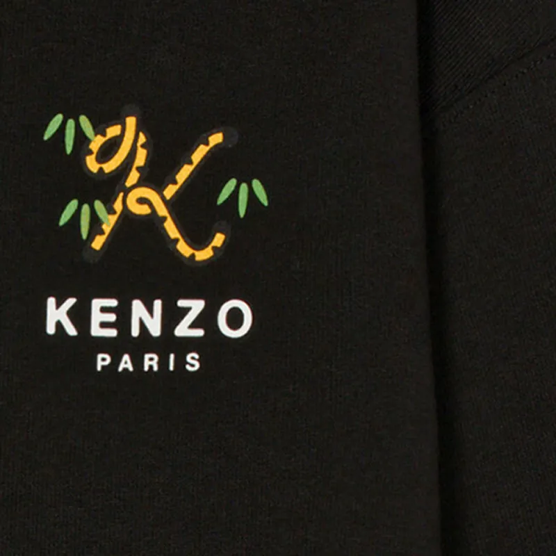 KENZO X Nigo Tiger Tail Oversized Women's Hoodie Black-2