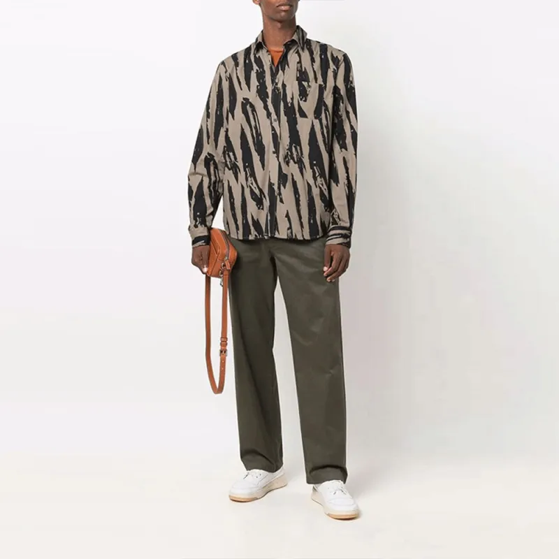 KENZO Shirts Men Brown-1