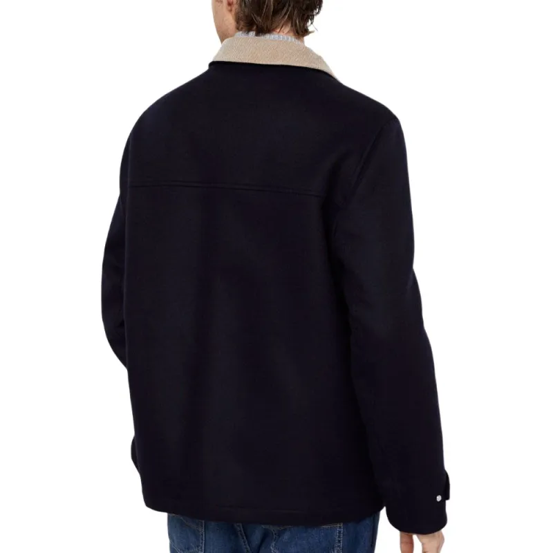 Brunello Cucinelli Corduroy Collar Press Stud Shirt Jacket-4