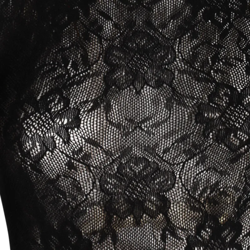 SAINT LAURENT Lace Detailed Off Shoulder Top-5
