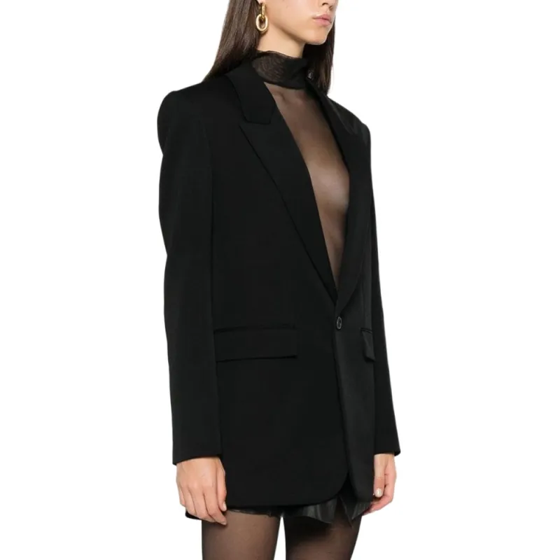 SAINT LAURENT Single Breasted Long Sleeved Jacket-4