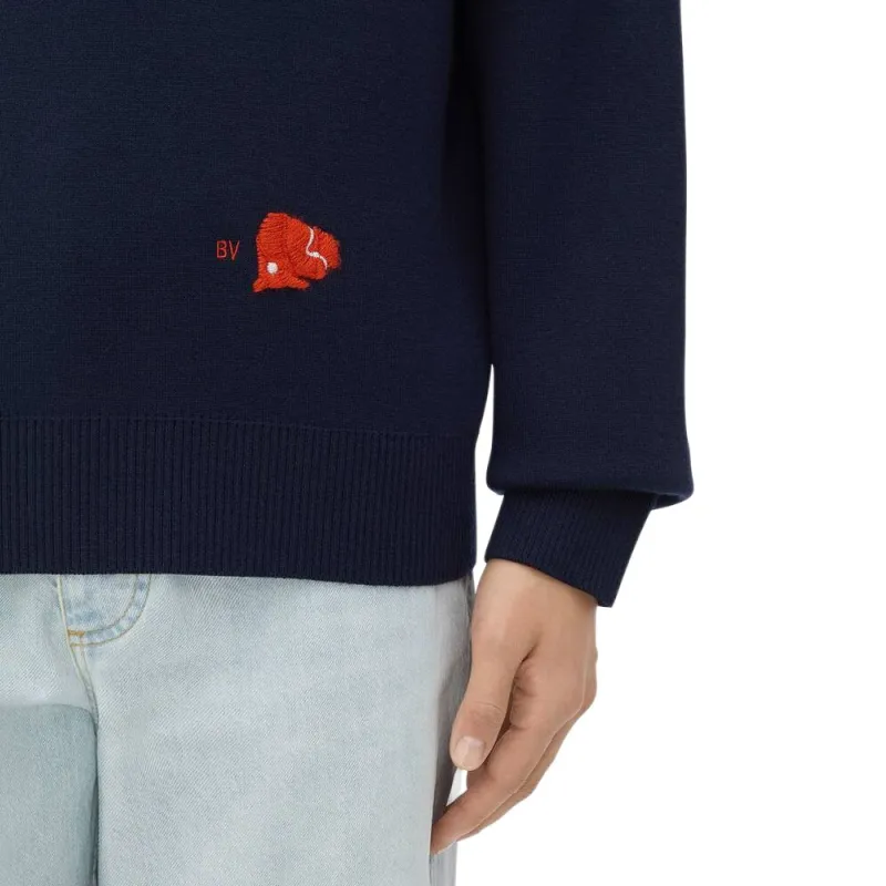 Bottega Veneta Sweater Men's Marine Blue-3