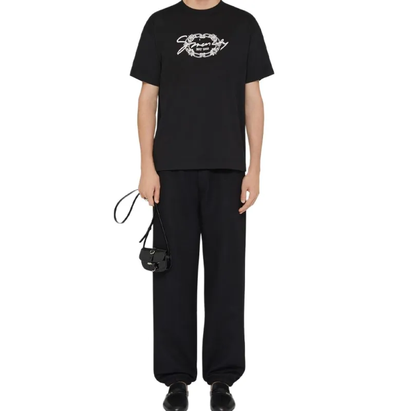 Givenchy Medallion Embroidered Crewneck T Shirt-1
