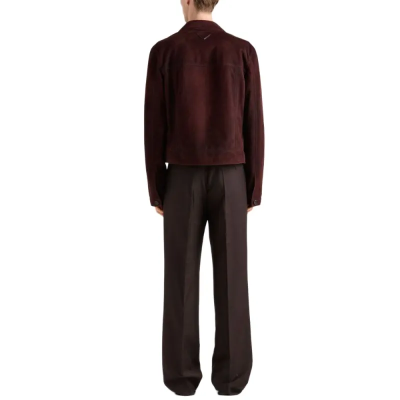 PRADA Suede Blouson Jacket-2