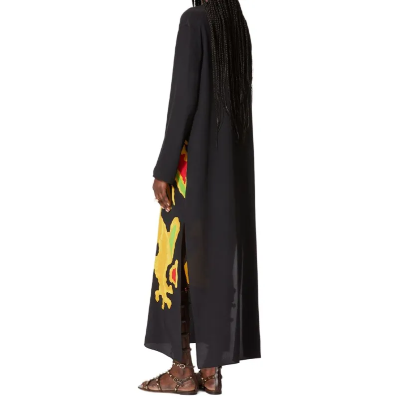Valentino FW22 Long Sleeved Dress Women's Black-2