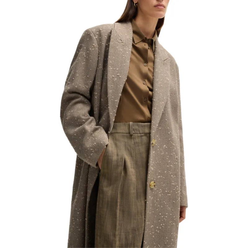 HUGO BOSS Coats Women's Brown-3