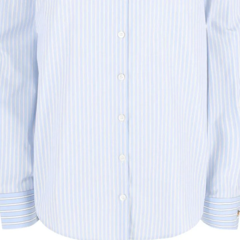VERSACE Shirt Women's Light Blue-4
