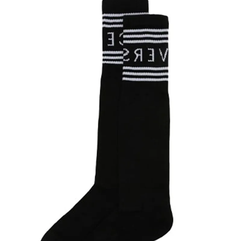 FANSIZHE Mid Calf Socks Men's Black-1