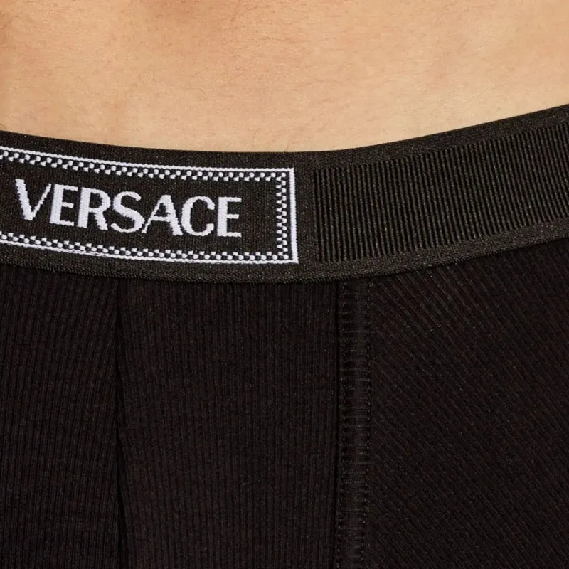 VERSACE 90s VERSACE Logo Waistband Stretched Boxer Briefs-3