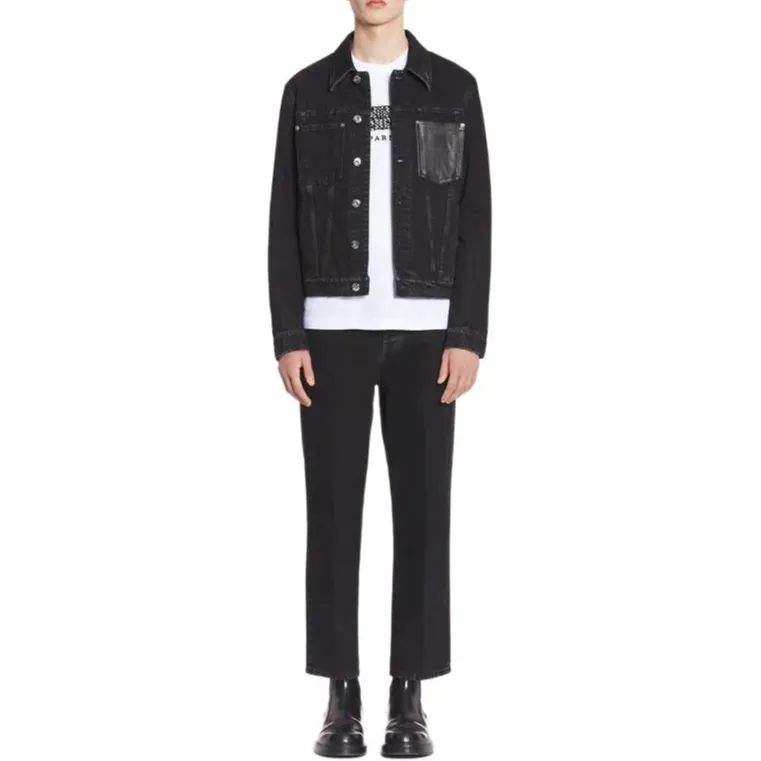 Lanvin Logo Embossed Denim Jeans-1