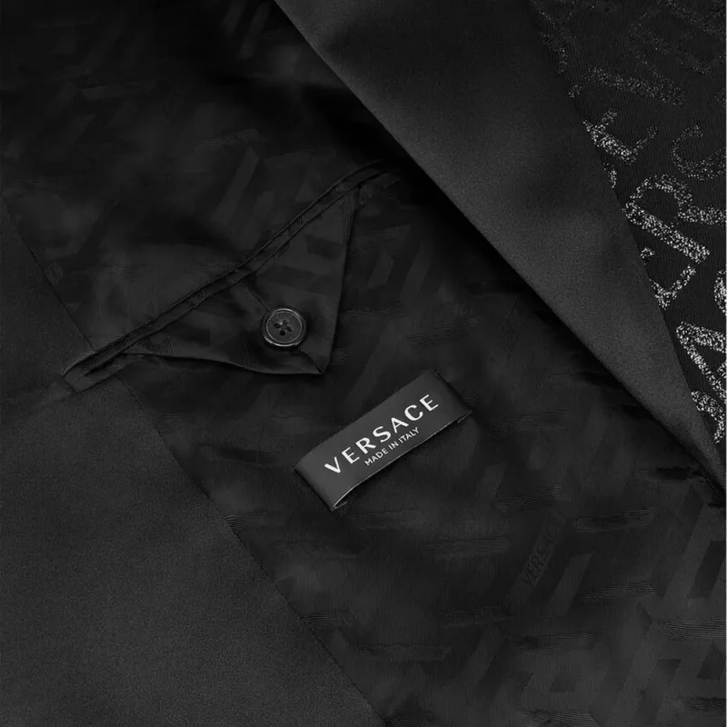 VERSACE SS23 Business Suits Coats Men's Black-4