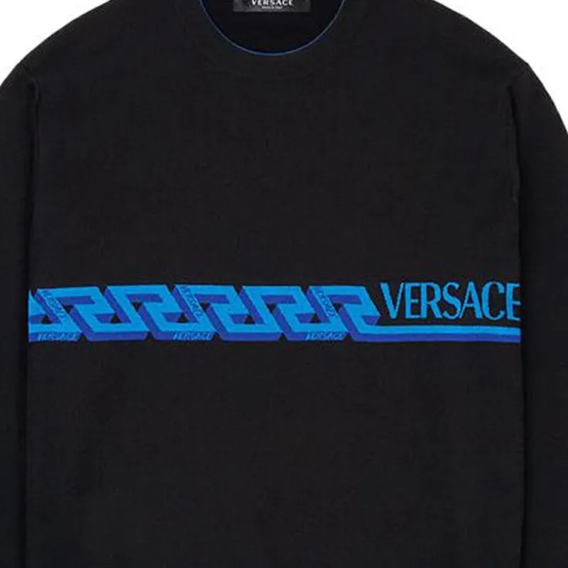 VERSACE Sweaters Men Black-4