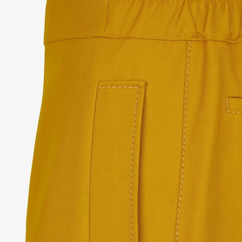FENDI Casual Shorts Men Yellow-3