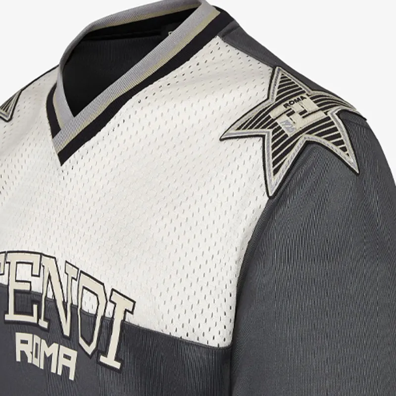 FENDI T Shirts Men Gray-4
