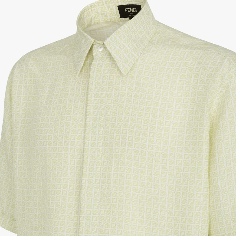 FENDI SS22 Shirt Men's Light Green-3
