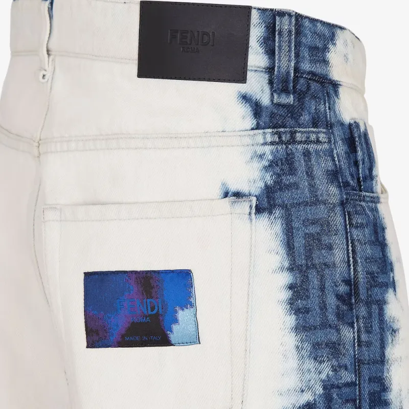 FENDI Jeans Men Blue-3