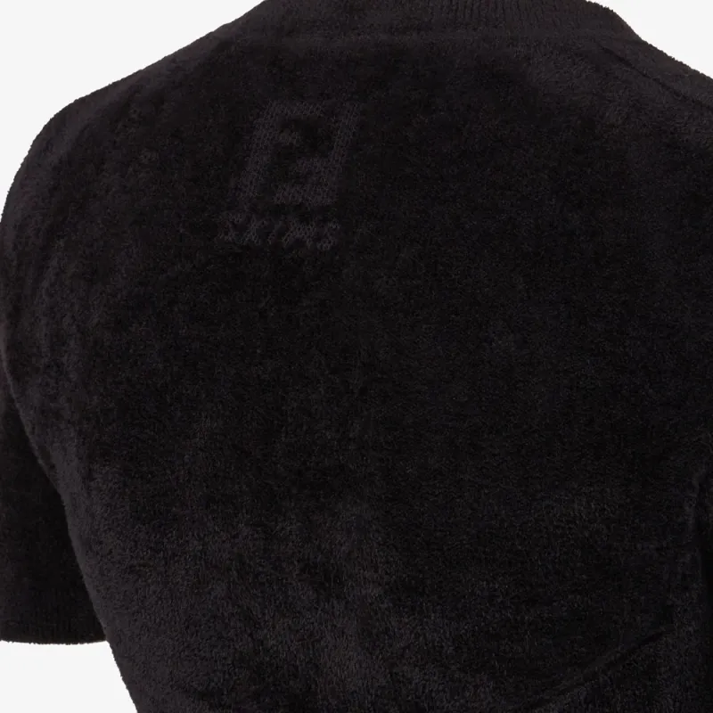 FENDI X Skims Velvet Knit Crop Top Black-3
