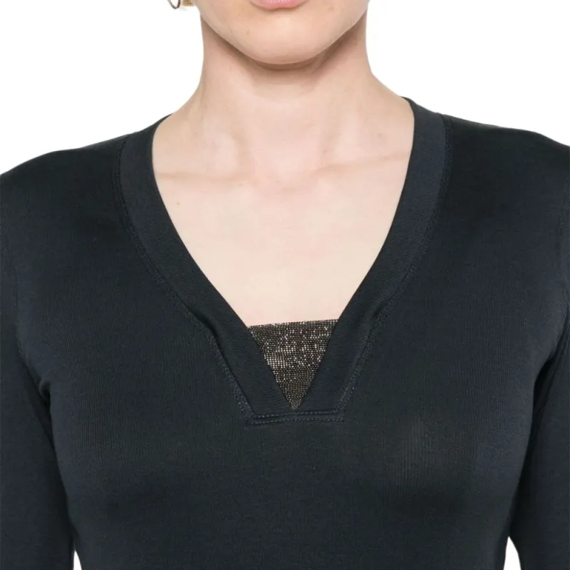 Brunello Cucinelli Monili detail T shirt-4