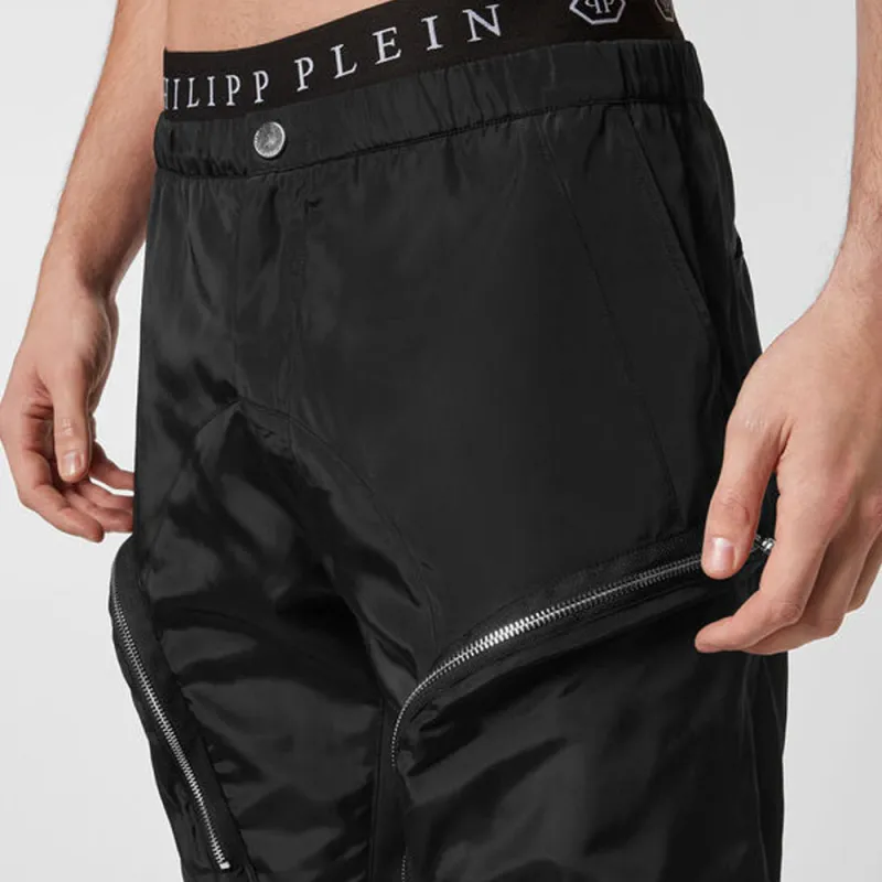 PHILIPP PLEIN Knitted Sweatpants Men Black-4