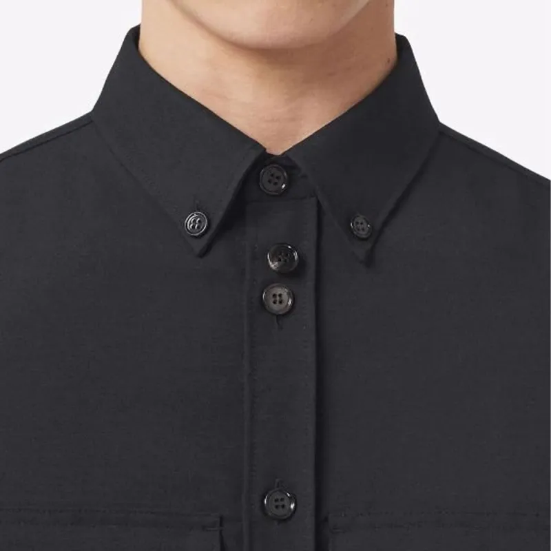 Burberry Mohair Wool Pleated Shirt Dress-4