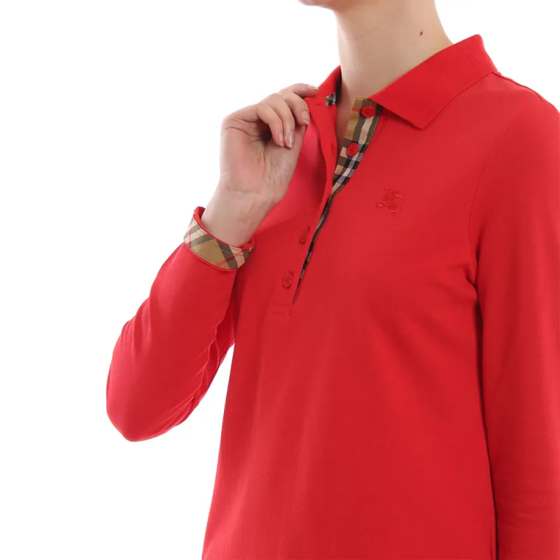 Burberry Polo Shirts Women's Red-4