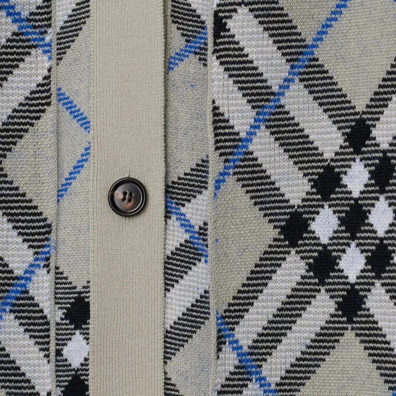 Burberry St. Bonded Check Cape 'Lichen Check'-3