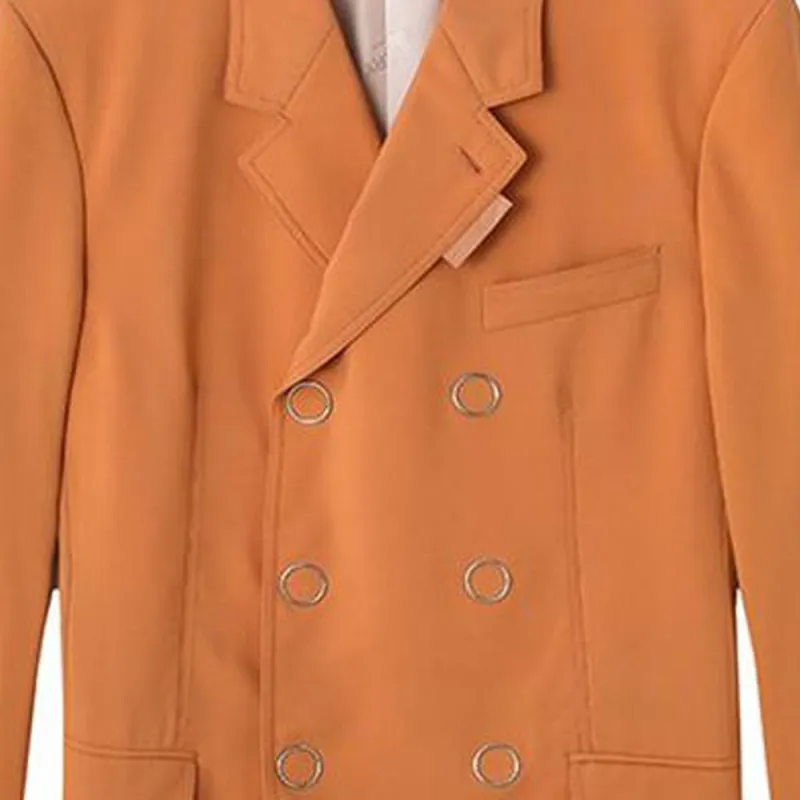 Burberry Business Suits Men Orange Red-2