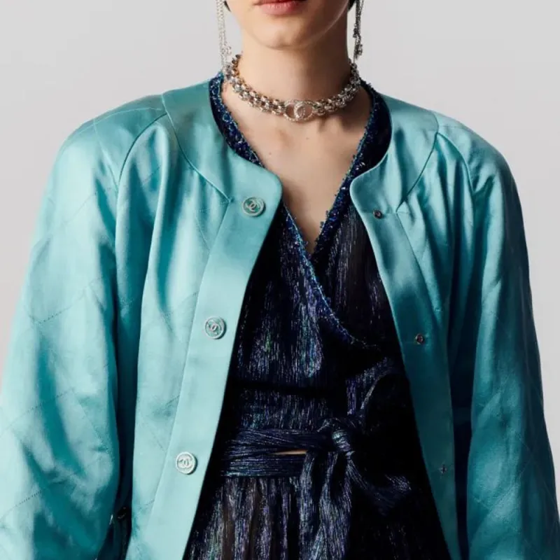 CHANEL Shirts Women's Black Green-2