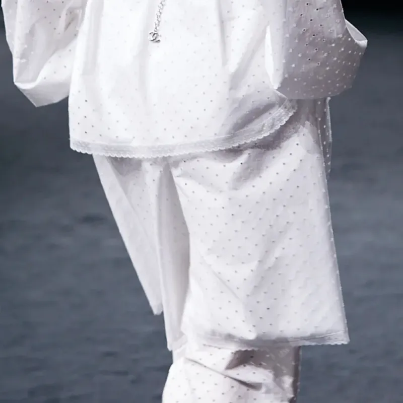 CHANEL Casual Pants Women's White-1