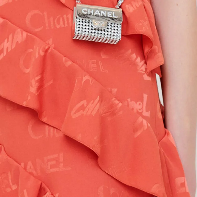 CHANEL SS22 Sleeveless Dress Women's Red-3