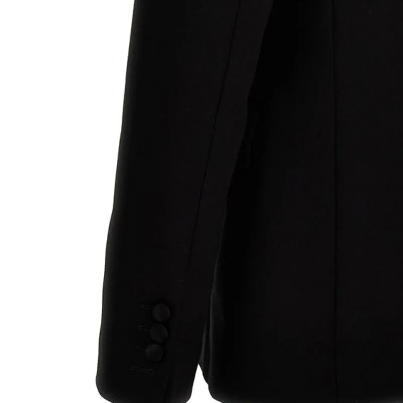 BALMAIN Single Breasted Satin Blazer-2