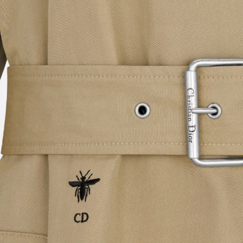DIOR Trench Coat Coats Women's Khaki-6