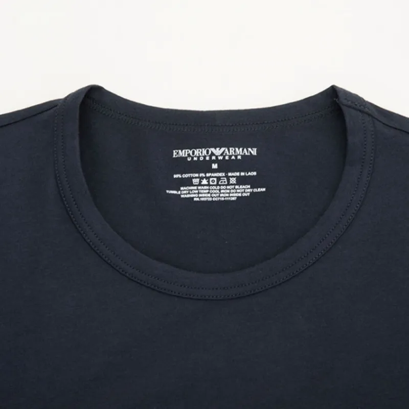 EMPORIO ARMANI T Shirt Men's 2 Pack Dark Blue-4