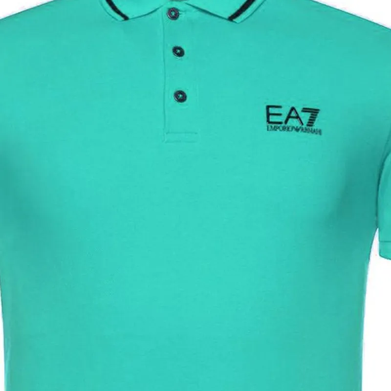 EMPORIO ARMANI EA7 Polo Shirt Men's Green-1