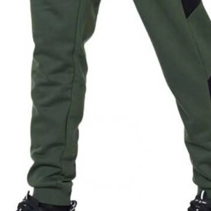 EMPORIO ARMANI Knitted Sports Pants Men's Dark Green-2