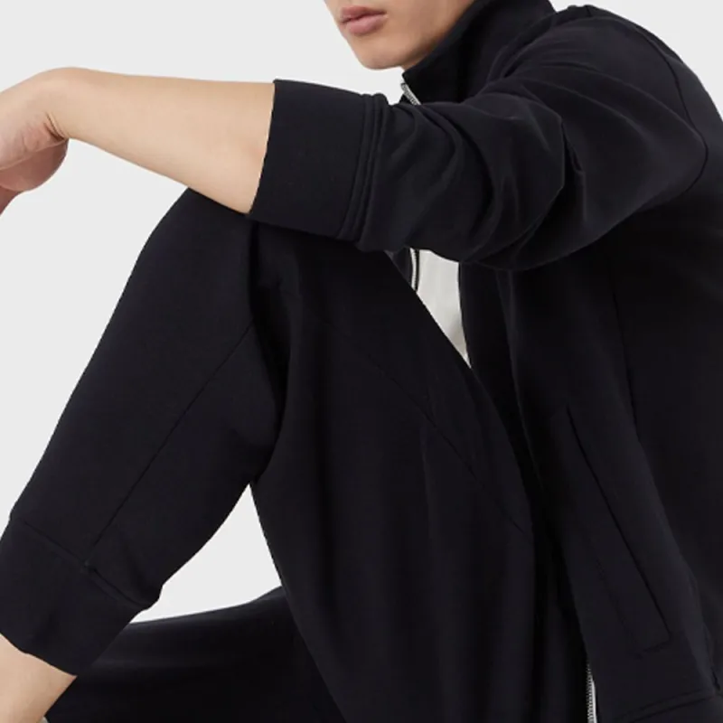 EMPORIO ARMANI Knitted Sweatpants Men Navy-4