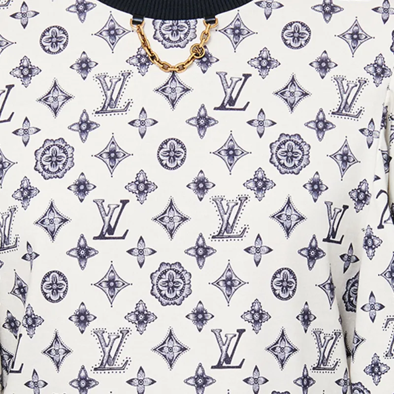LOUIS VUITTON Monogram Flounce Sleeve T Shirt-5
