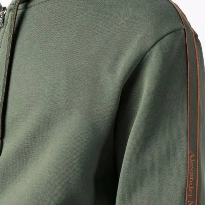 Alexander McQueen Zip Up Long Sleeved Hoodie-4