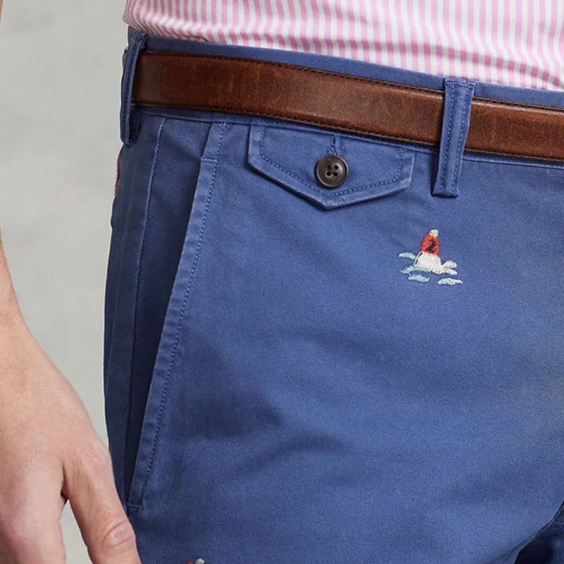 Polo Ralph Lauren SS22 Casual Pants Men's Marine Blue-4