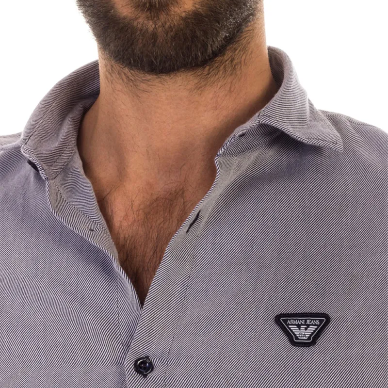 ARMANI JEANS Shirts Men Blue-3